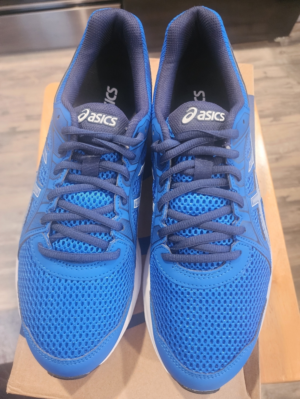 ASICS Jolt 2 Men's Tuna Blue and Navy Athletic Running Shoes - Picture 4 of 8